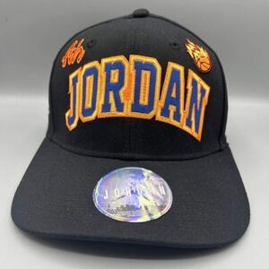 Air Jordan Hat‎ Youth Black Embroidered Jumpman Snap Back Cap